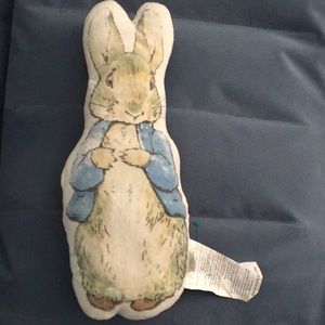 Beatrice Potter Rabbit Plush Pillow 18”x7”
